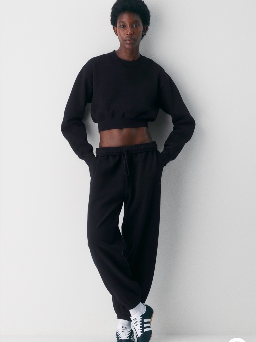 TNA Black Relaxed Track Joggers - Picture 2 of 4